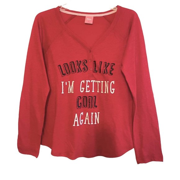 Jenni Other - Jenni by Jennifer Moore Graphic Lounge/Pajama Top MEDIUM (892)